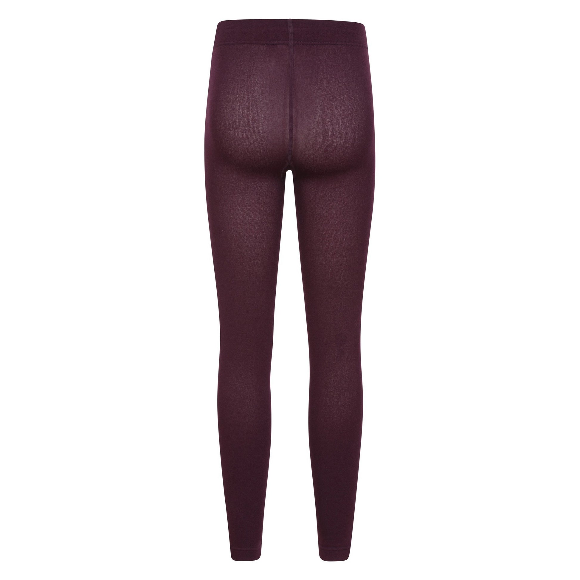 Burgundy - Back - Mountain Warehouse Womens-Ladies Brushed Isotherm Leggings