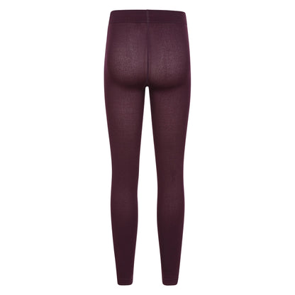 Burgundy - Back - Mountain Warehouse Womens-Ladies Brushed Isotherm Leggings