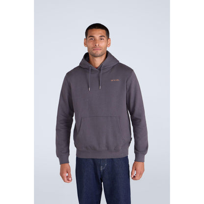 Dark Grey - Front - Animal Mens Nick Organic Heavyweight Hoodie