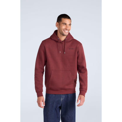 Red - Front - Animal Mens Nick Organic Heavyweight Hoodie