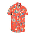 Orange - Side - Mountain Warehouse Mens Hawaiian Short-Sleeved Shirt