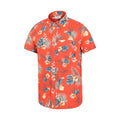 Orange - Lifestyle - Mountain Warehouse Mens Hawaiian Short-Sleeved Shirt