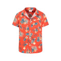 Orange - Pack Shot - Mountain Warehouse Mens Hawaiian Short-Sleeved Shirt