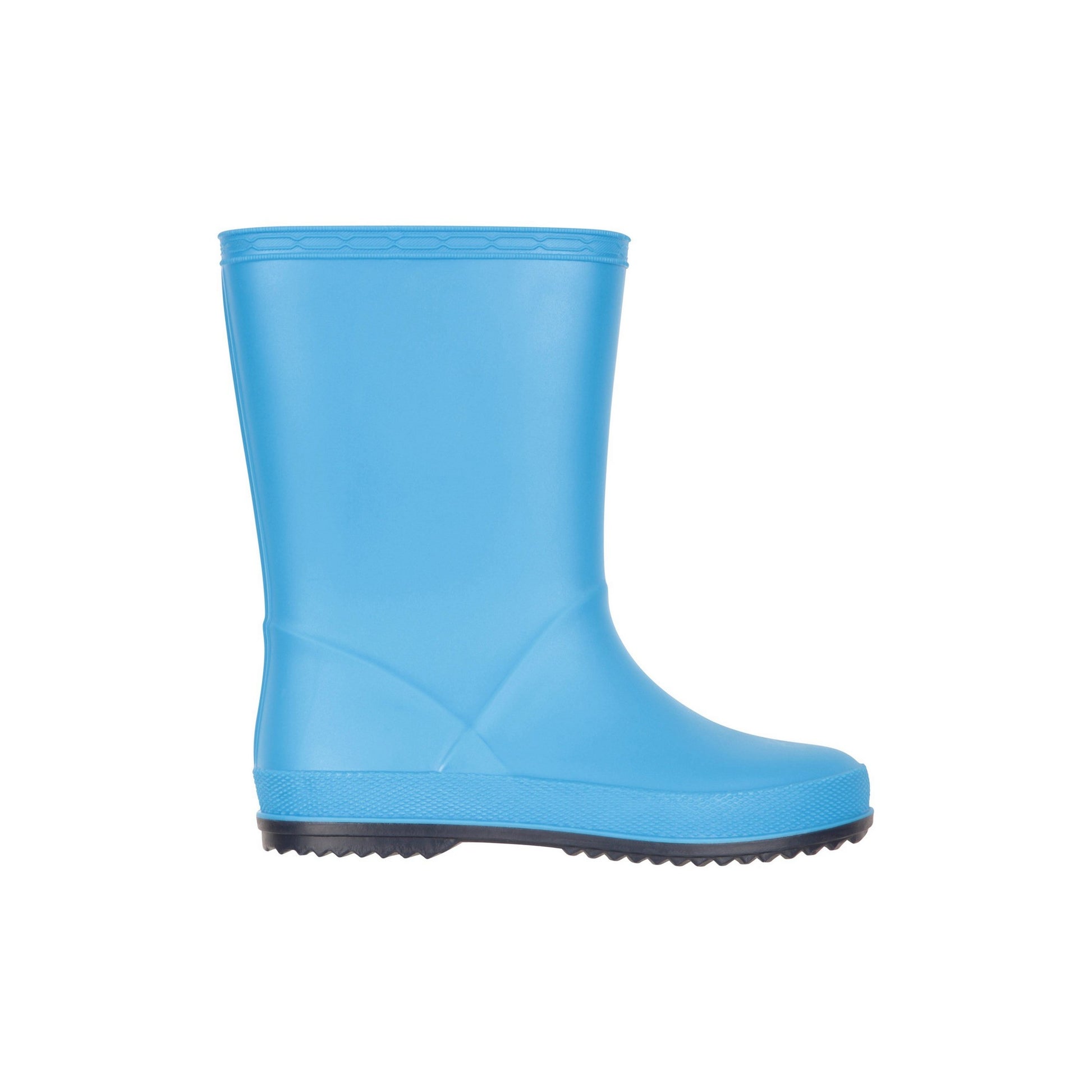 Blue - Lifestyle - Mountain Warehouse Childrens-Kids Plain Wellington Boots