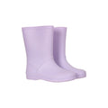Lilac - Front - Mountain Warehouse Childrens-Kids Plain Wellington Boots
