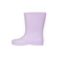 Lilac - Side - Mountain Warehouse Childrens-Kids Plain Wellington Boots