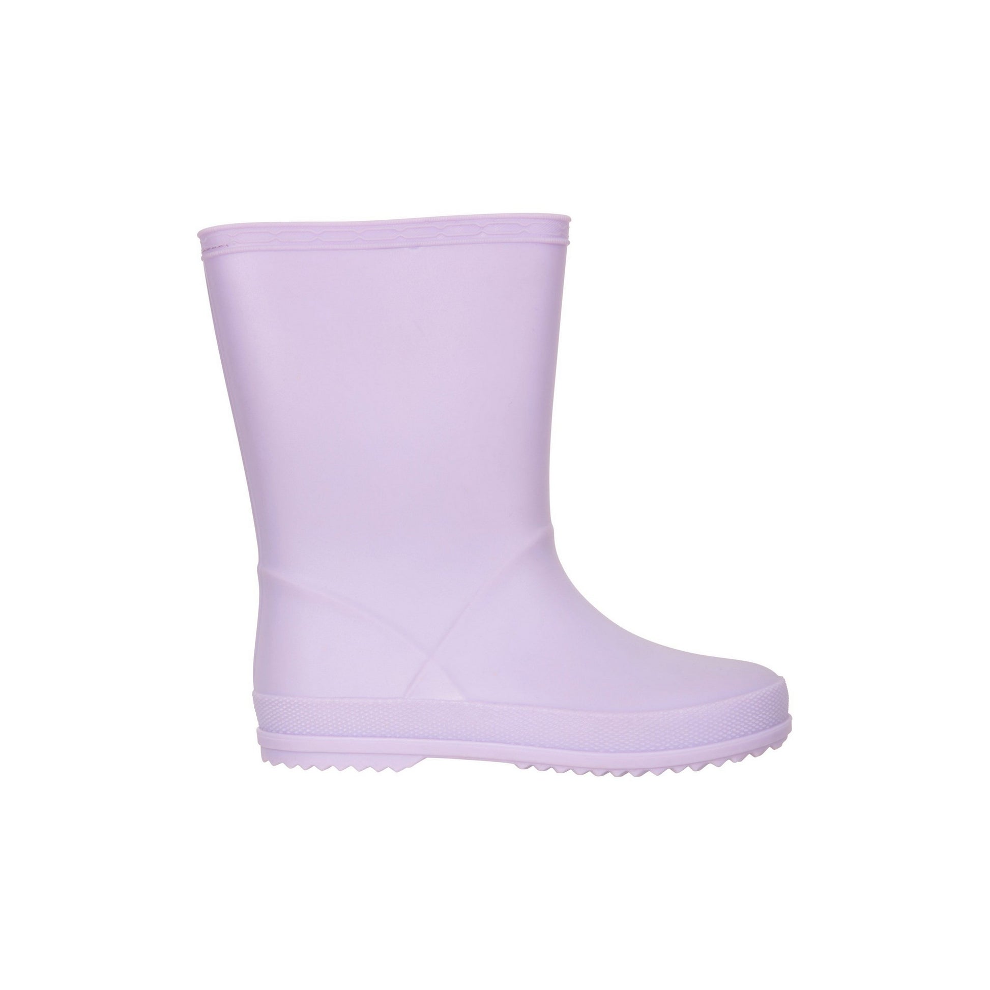 Lilac - Lifestyle - Mountain Warehouse Childrens-Kids Plain Wellington Boots