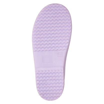 Lilac - Pack Shot - Mountain Warehouse Childrens-Kids Plain Wellington Boots