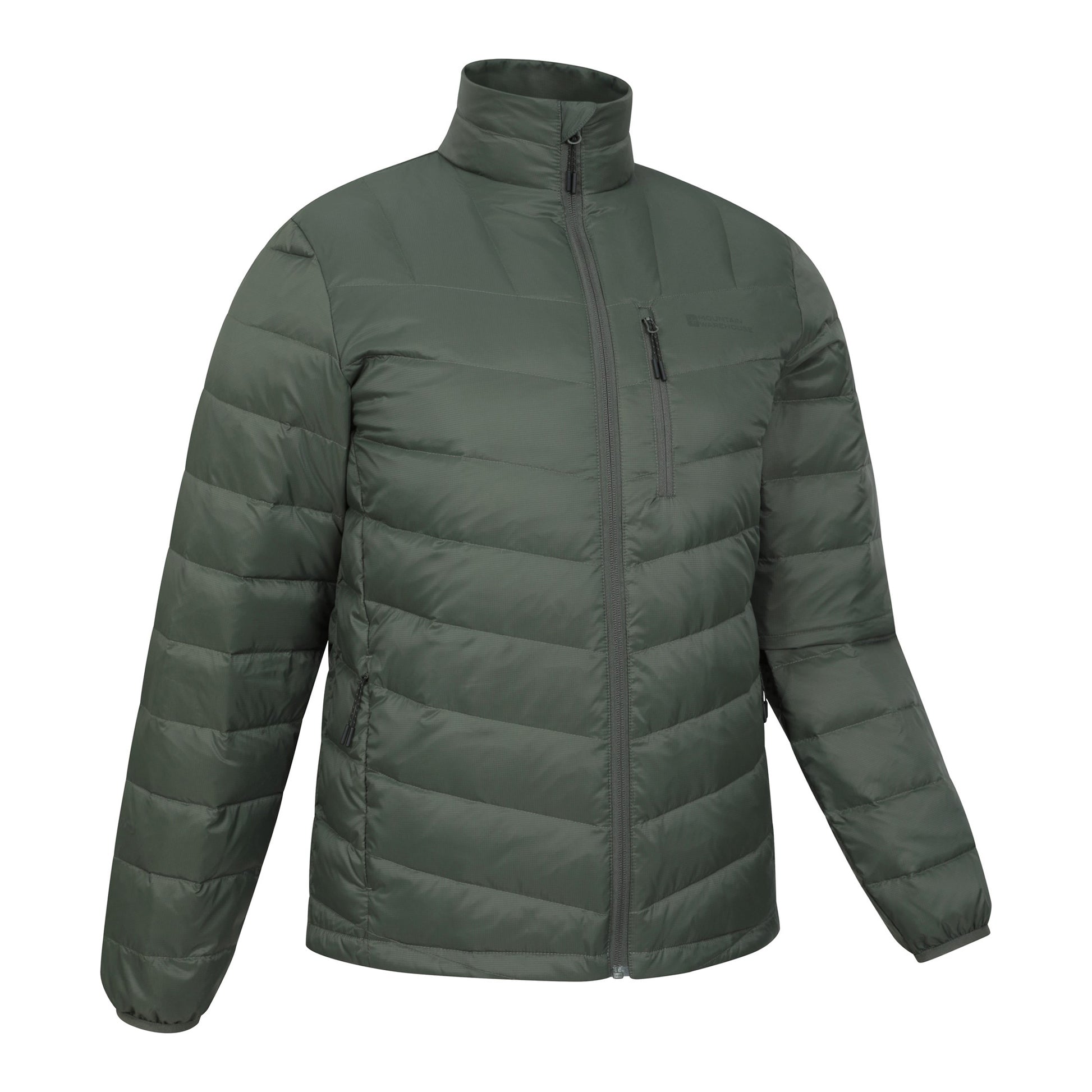 Dark Khaki - Side - Mountain Warehouse Mens Trail Extreme Down Jacket