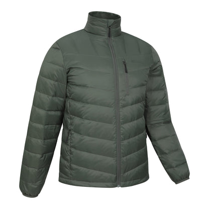 Dark Khaki - Side - Mountain Warehouse Mens Trail Extreme Down Jacket