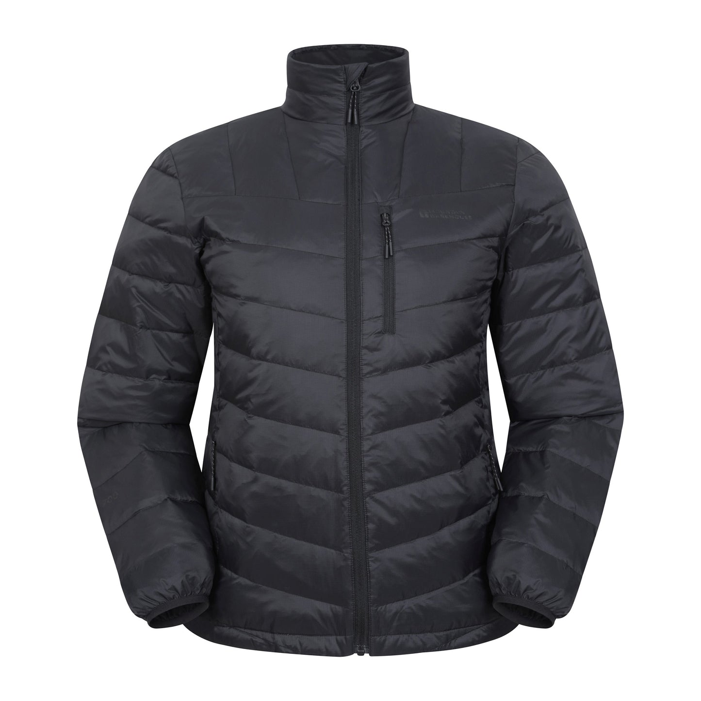 Jet Black - Front - Mountain Warehouse Mens Trail Extreme Down Jacket