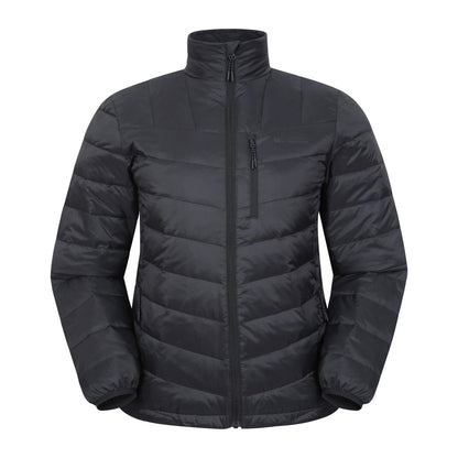 Jet Black - Front - Mountain Warehouse Mens Trail Extreme Down Jacket