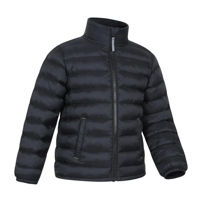 Jet Black - Side - Mountain Warehouse Childrens-Kids Vista Water Resistant Padded Jacket