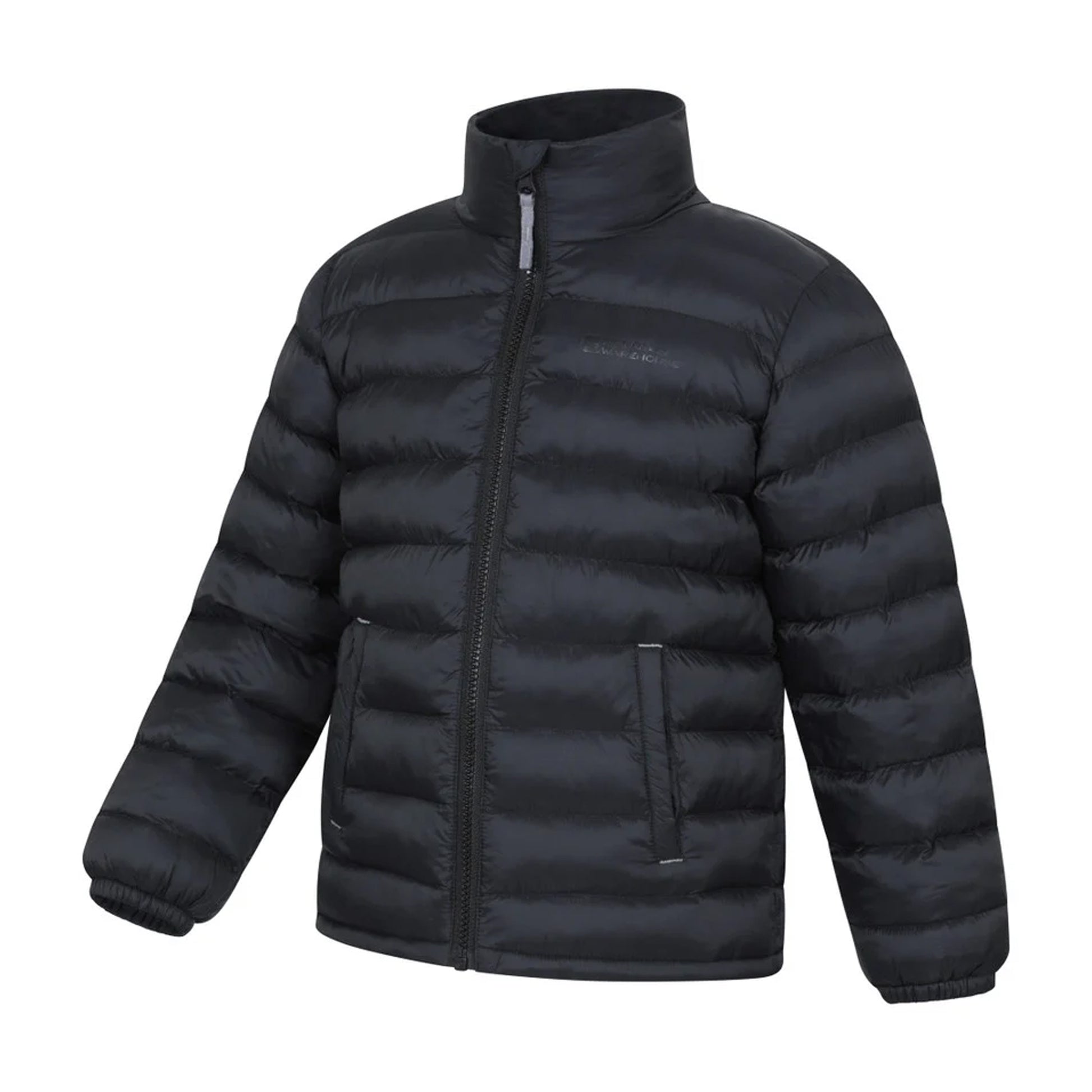 Jet Black - Lifestyle - Mountain Warehouse Childrens-Kids Vista Water Resistant Padded Jacket