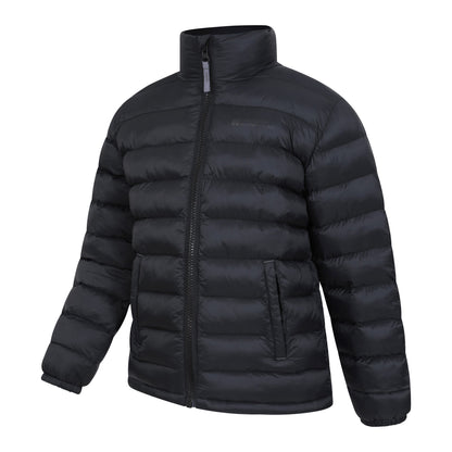 Black - Lifestyle - Mountain Warehouse Childrens-Kids Vista Water Resistant Padded Jacket