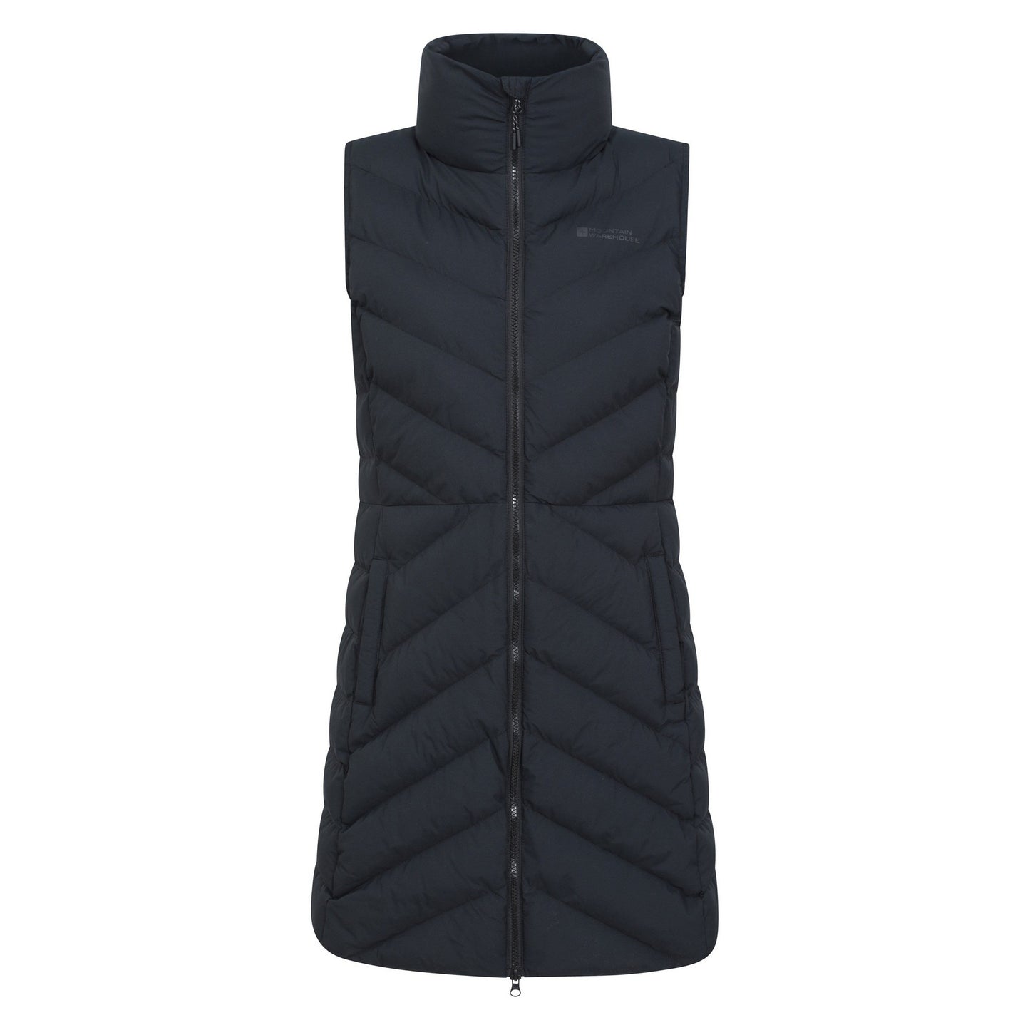 Black - Front - Mountain Warehouse Womens-Ladies Anmore Padded Gilet
