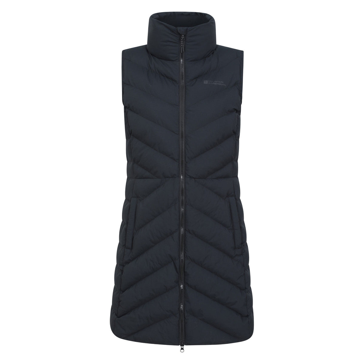 Black - Front - Mountain Warehouse Womens-Ladies Anmore Padded Gilet