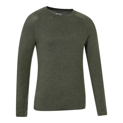 Khaki Green - Side - Mountain Warehouse Mens Keep The Heat Thermal Top