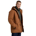 Brown - Side - Animal Mens Lisbon Waterproof Parka