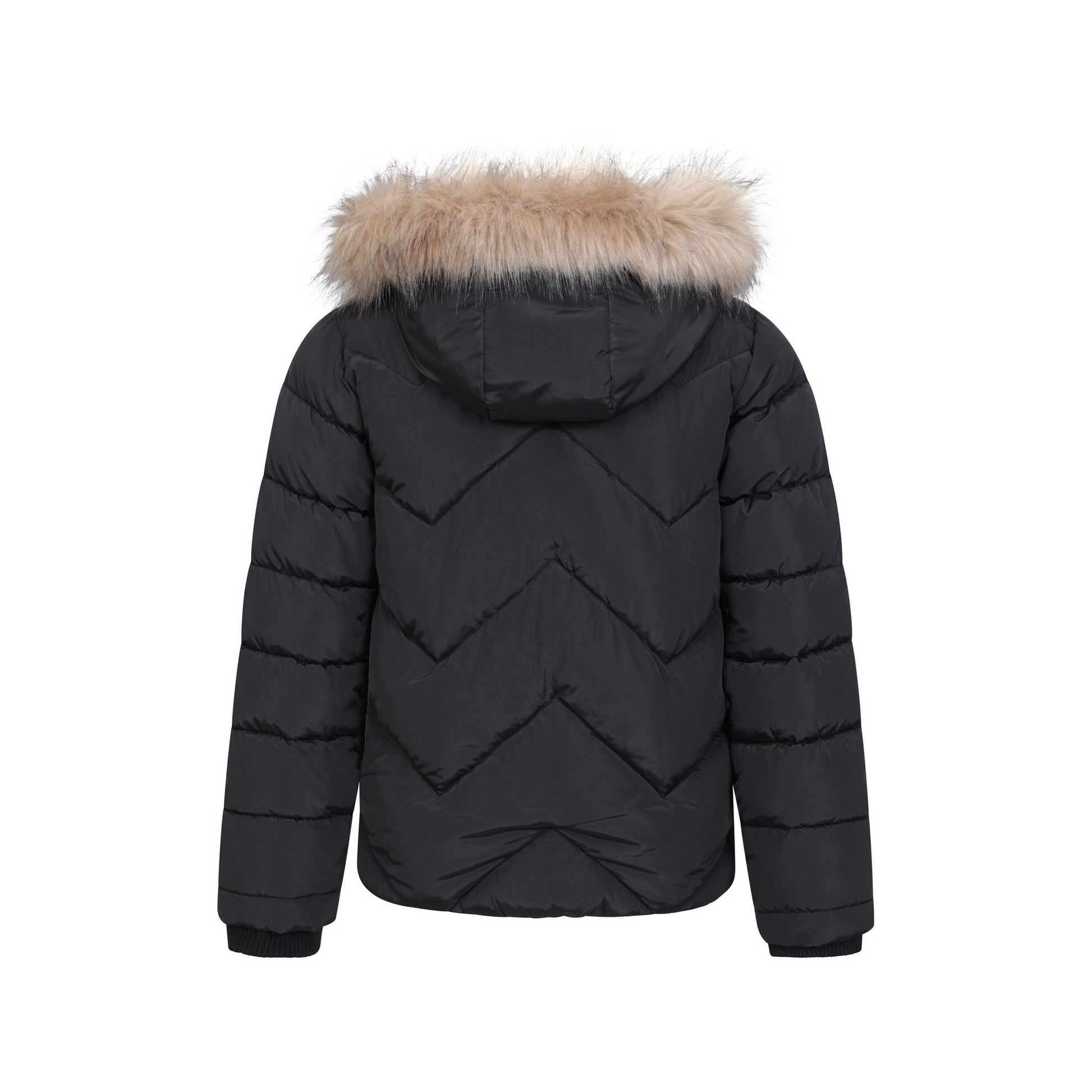 Black - Back - Mountain Warehouse Childrens-Kids Galaxy Short Padded Jacket