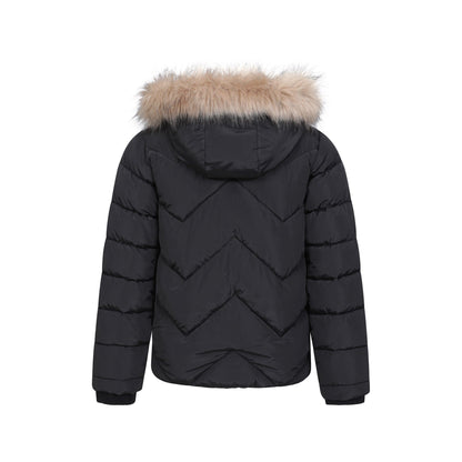 Black - Back - Mountain Warehouse Childrens-Kids Galaxy Short Padded Jacket