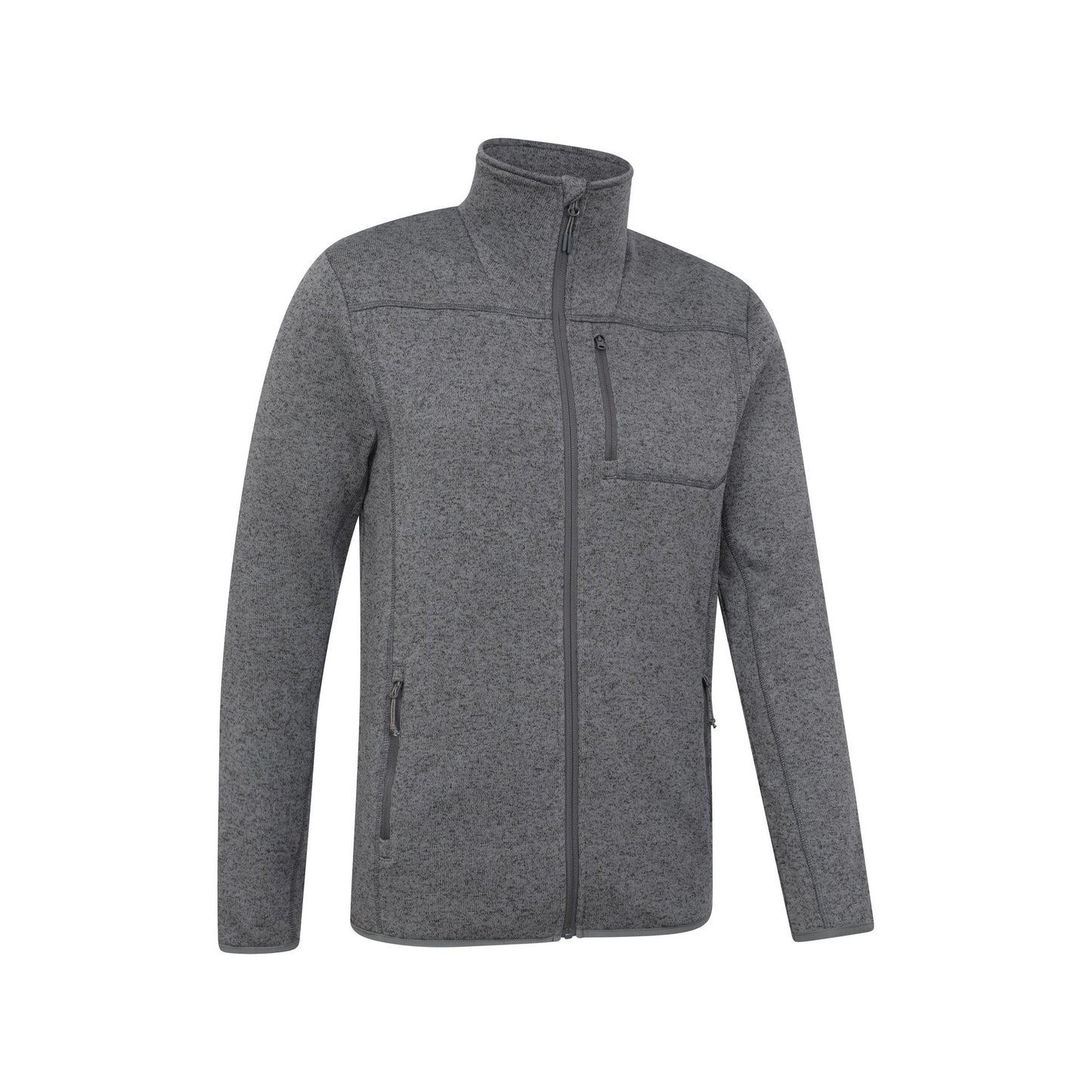 Charcoal - Lifestyle - Mountain Warehouse Mens Helford Full Zip Fleece Jacket