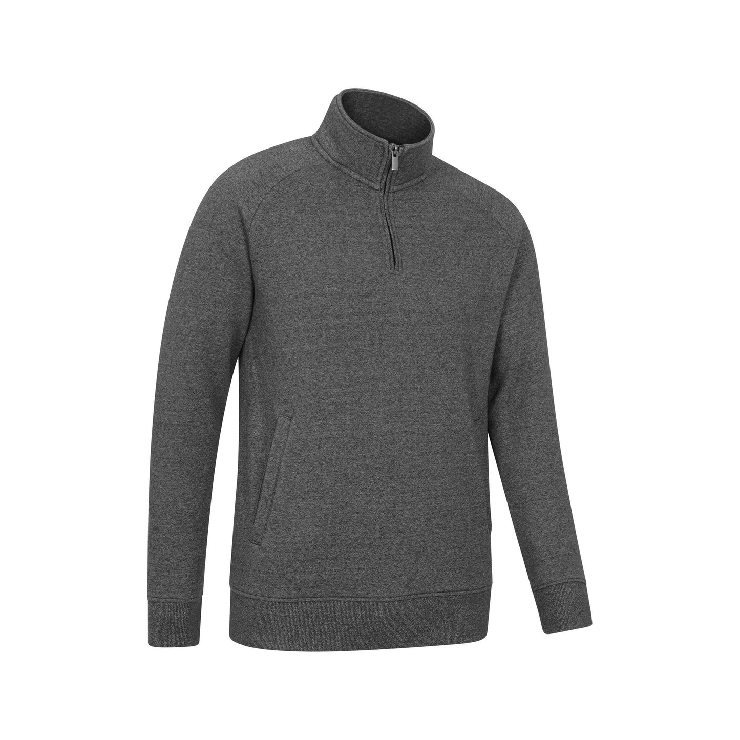 Charcoal - Lifestyle - Mountain Warehouse Mens Bamburgh Half Zip Jumper