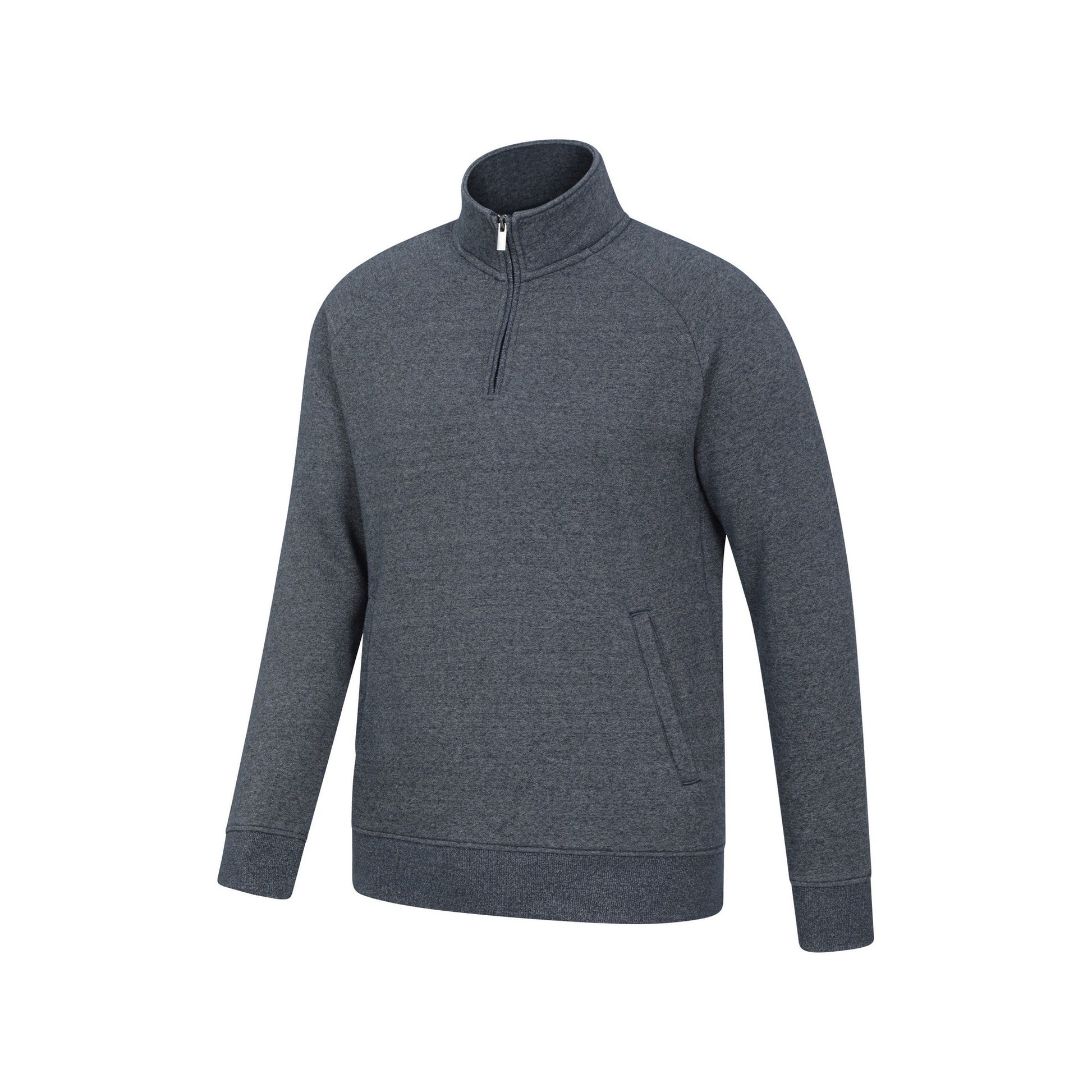 Navy - Side - Mountain Warehouse Mens Bamburgh Half Zip Jumper