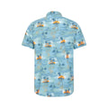 Blue - Back - Mountain Warehouse Mens Hawaiian Short-Sleeved Shirt
