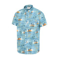Blue - Lifestyle - Mountain Warehouse Mens Hawaiian Short-Sleeved Shirt