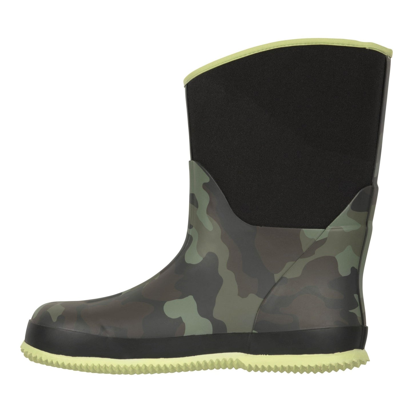 Black - Side - Mountain Warehouse Childrens-Kids Puddle Camo Wellington Boots