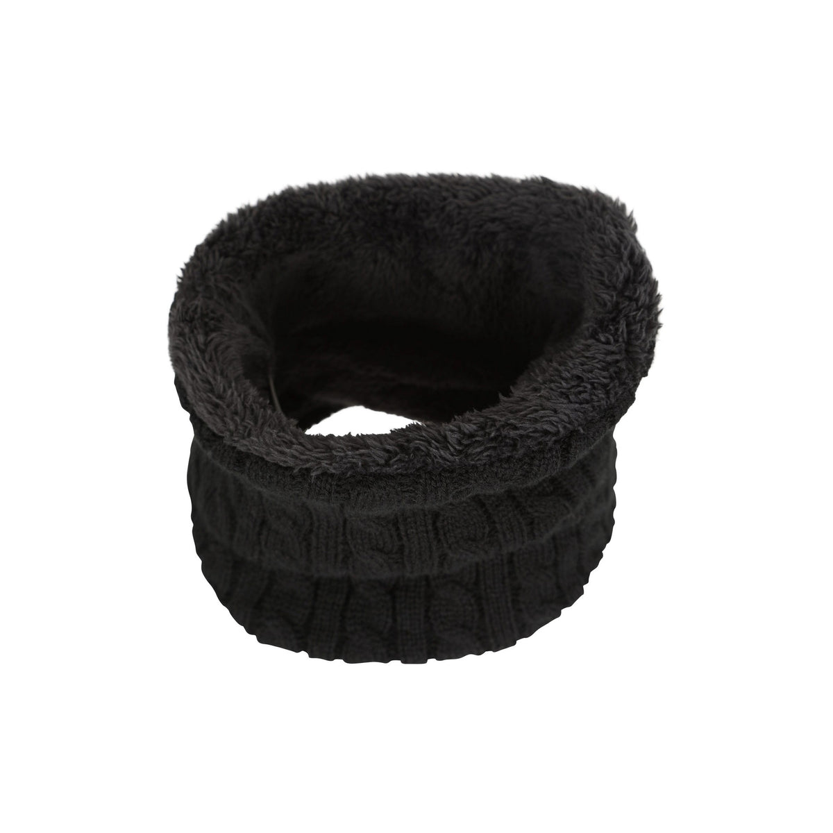 Black - Lifestyle - Mountain Warehouse Womens-Ladies Faux Fur Lined Neck Warmer