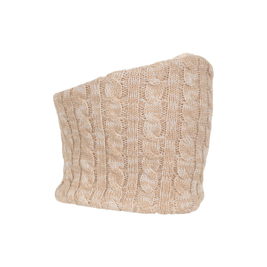 Beige - Front - Mountain Warehouse Womens-Ladies Faux Fur Lined Neck Warmer
