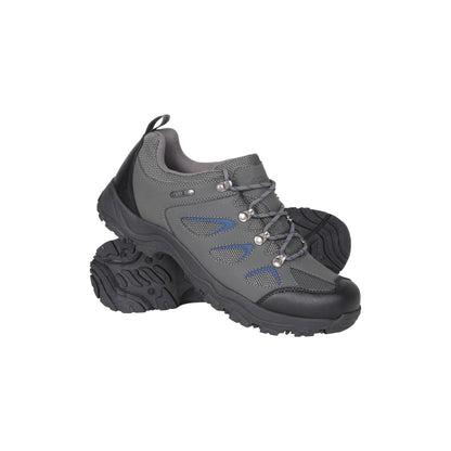 Dark Grey - Close up - Mountain Warehouse Mens Adventure Waterproof Walking Shoes