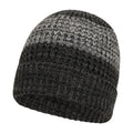 Charcoal - Side - Mountain Warehouse Mens Thermal Two Tone Melange Beanie