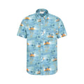 Blue - Front - Mountain Warehouse Mens Hawaiian Short-Sleeved Shirt