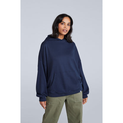 Dark Blue - Front - Animal Womens-Ladies Idol Drop Shoulder Hoodie