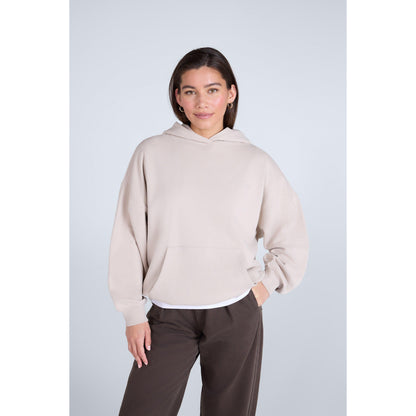 Light Beige - Front - Animal Womens-Ladies Idol Drop Shoulder Hoodie