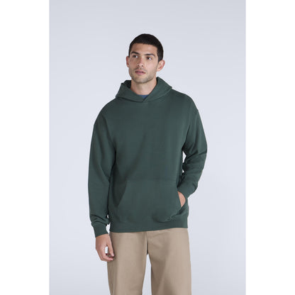 Green - Front - Animal Mens Icon Organic Drop Shoulder Hoodie