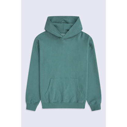Dark Green - Front - Animal Mens Icon Organic Drop Shoulder Hoodie