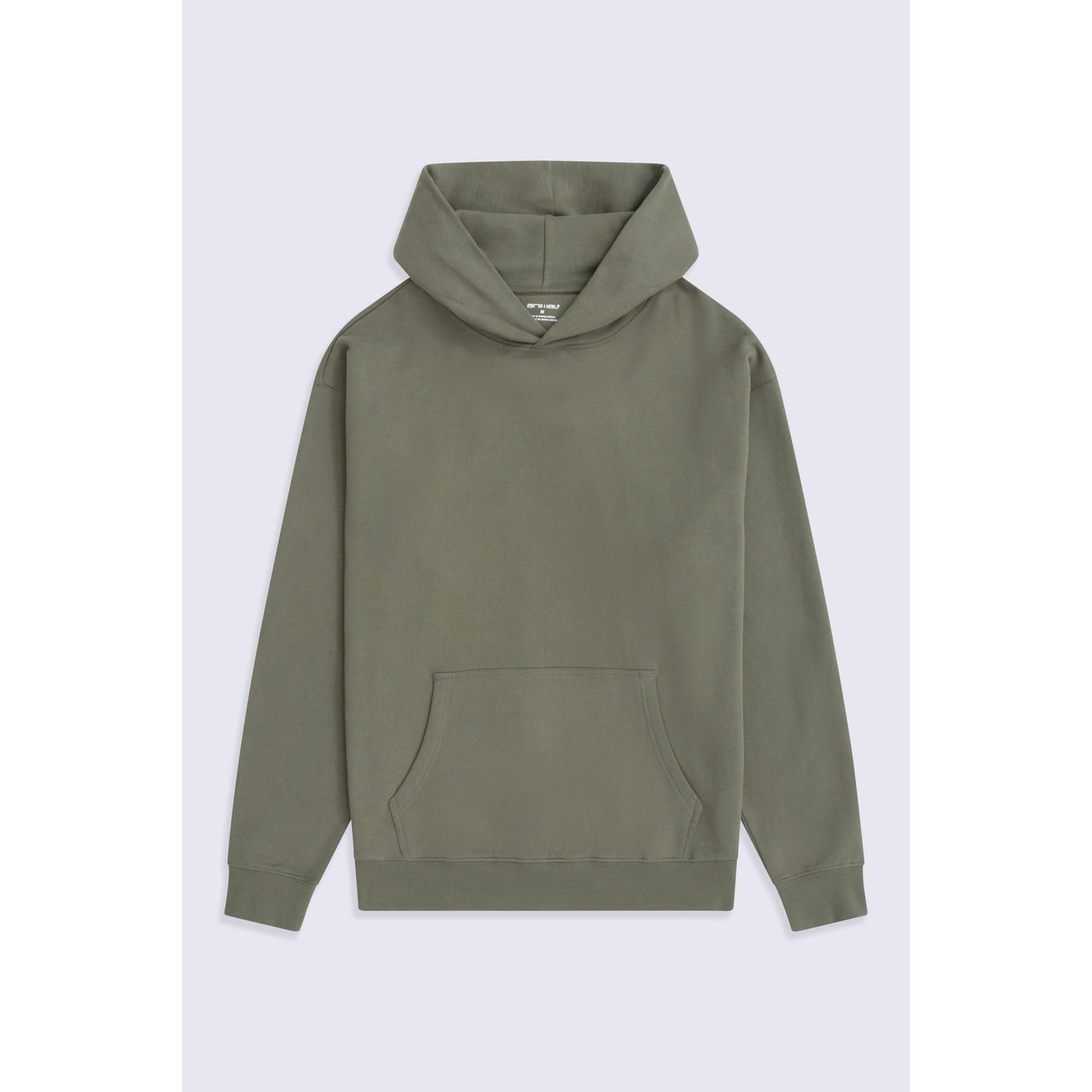 Khaki Green - Front - Animal Mens Icon Organic Drop Shoulder Hoodie