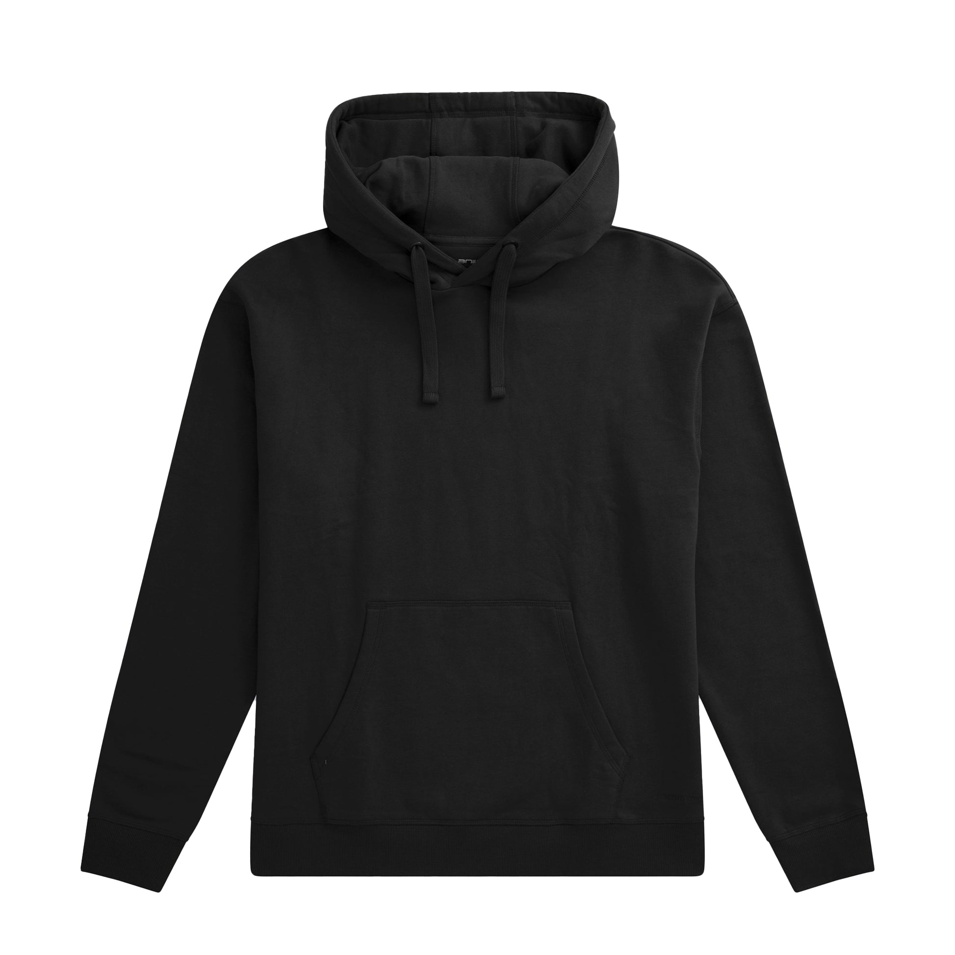 Jet Black - Front - Animal Mens Icon Organic Drop Shoulder Hoodie