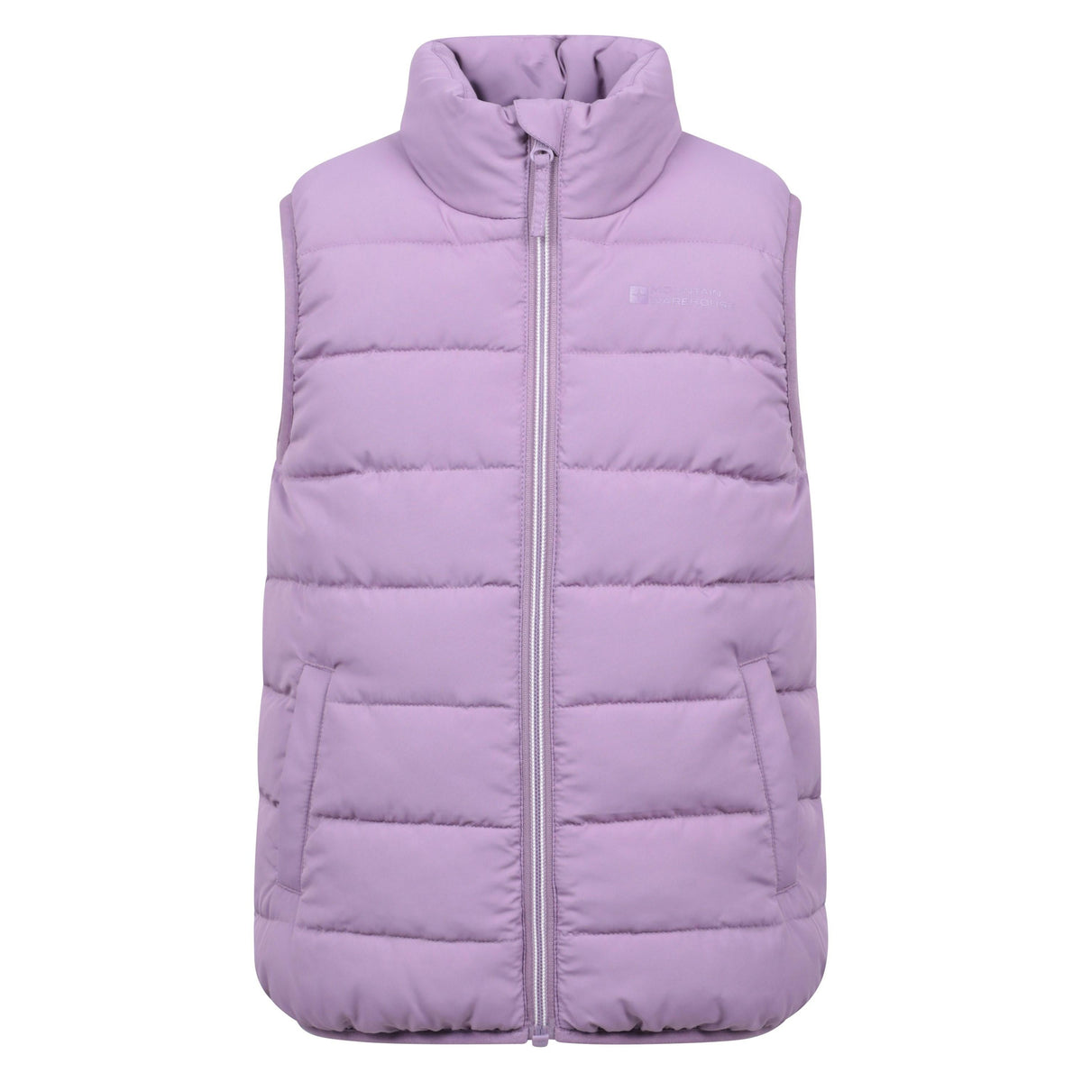 Purple - Front - Mountain Warehouse Childrens-Kids Rocko Water Resistant Padded Gilet