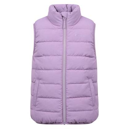 Purple - Front - Mountain Warehouse Childrens-Kids Rocko Water Resistant Padded Gilet