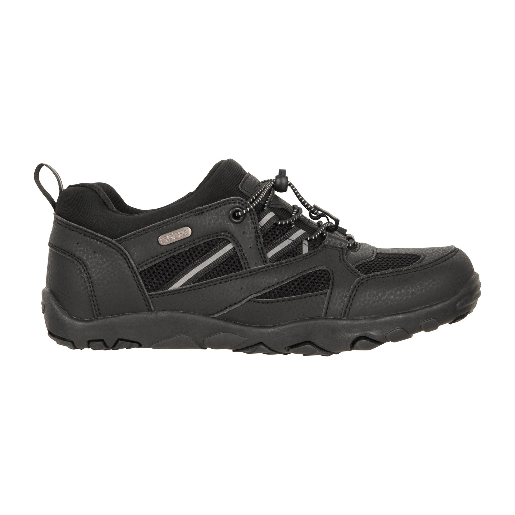 Black - Lifestyle - Mountain Warehouse Childrens-Kids Meander Waterproof Walking Shoes