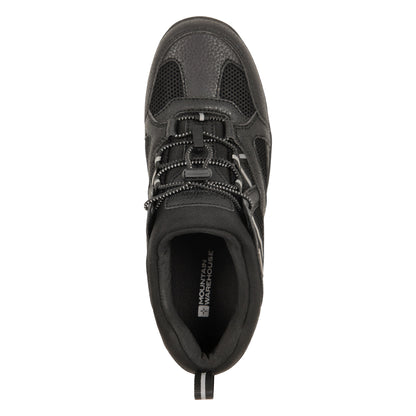 Black - Pack Shot - Mountain Warehouse Childrens-Kids Meander Waterproof Walking Shoes