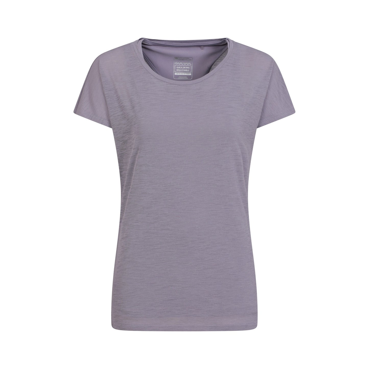 Purple - Front - Mountain Warehouse Womens-Ladies Double Layered T-Shirt