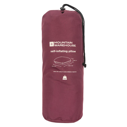 Dark Red - Pack Shot - Mountain Warehouse Self-Inflating Pillow