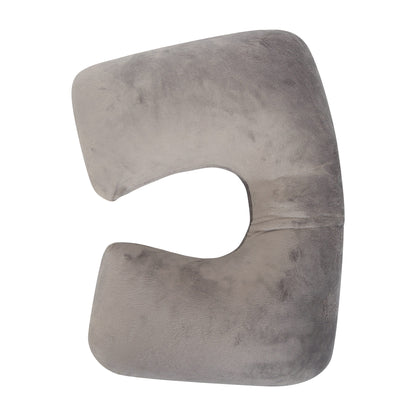Grey - Back - Mountain Warehouse Fleece Inflatable Pillow