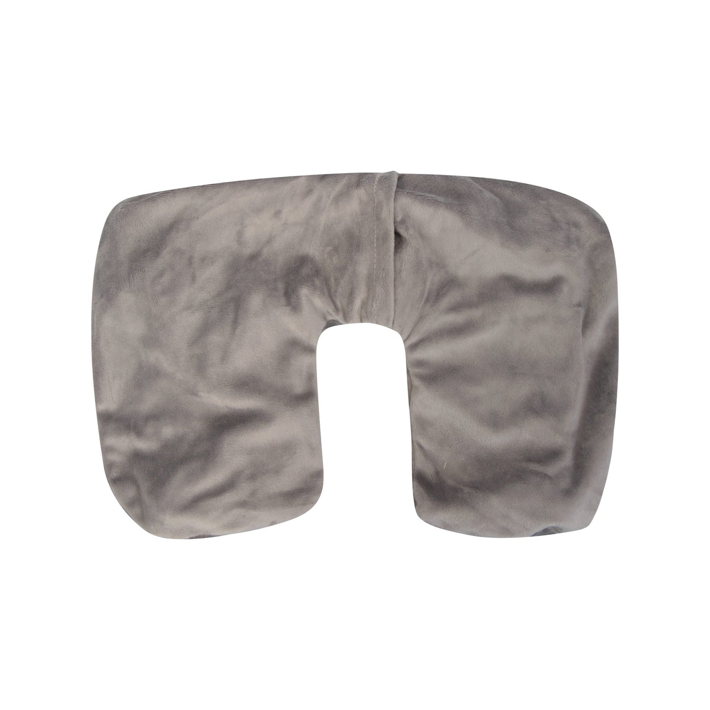 Grey - Side - Mountain Warehouse Fleece Inflatable Pillow